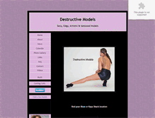 Tablet Screenshot of destructivemodels.com